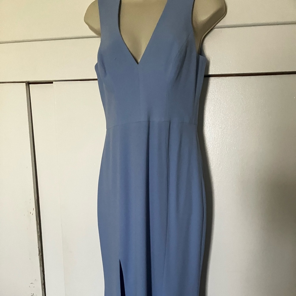 Dress the Population Light Blue Sleeveless Gown